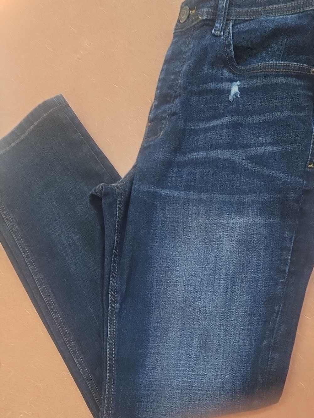Denim&Co Men's Slim-Straight Jeans in Dark Blue Wash